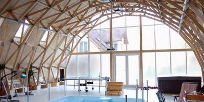Exposed timber trusses: a true design element in any building